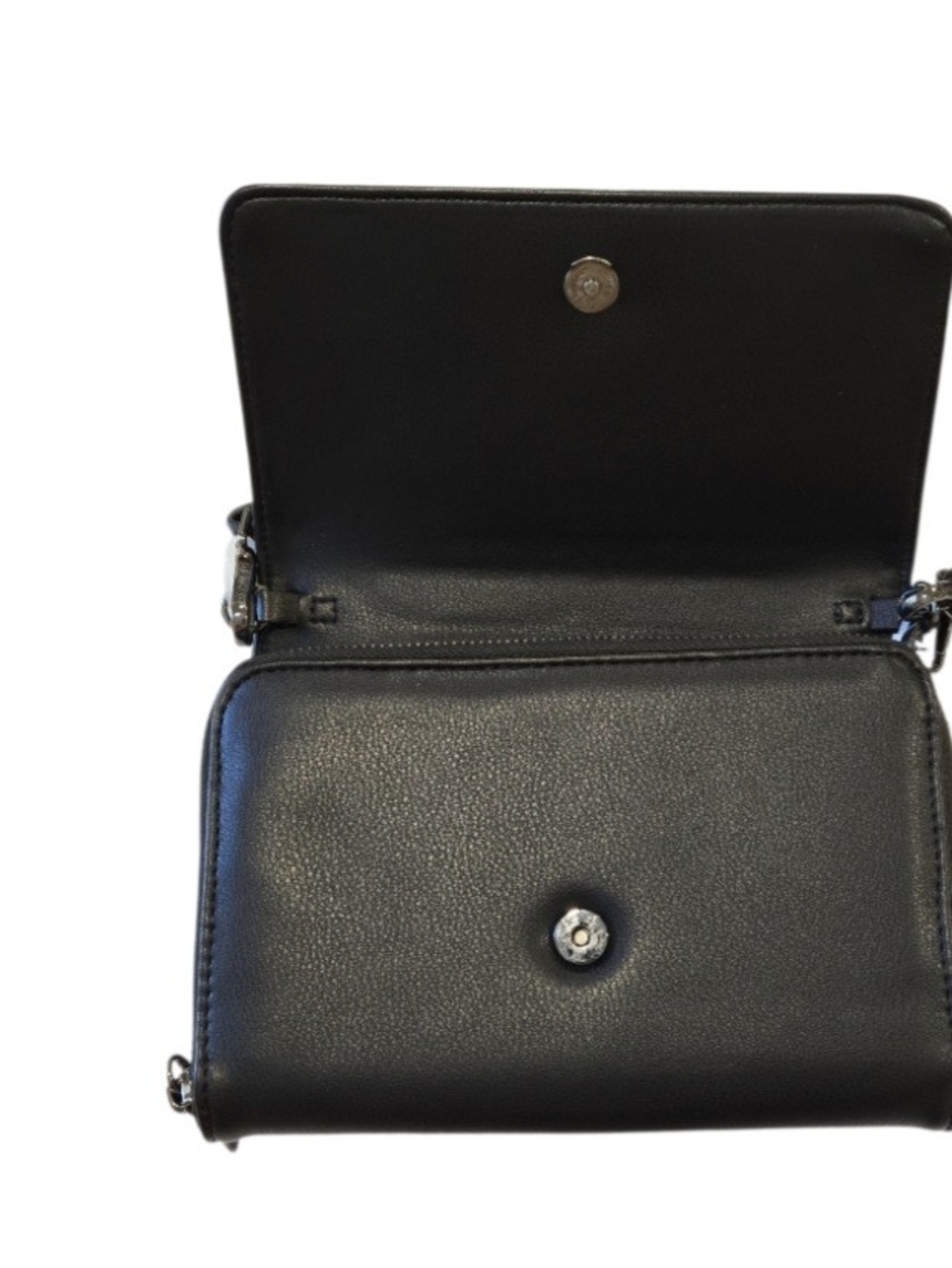 Steve Madden NWT Black Woven Crossbody Bag with Gunmetal Hardware - Picture 3 of 8